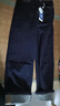 茵曼原色加絨直筒牛仔褲2025冬女裝新款翻邊高腰長(cháng)褲 深牛仔藍 26 曬單實(shí)拍圖