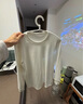 優(yōu)衣庫男裝柔軟針織搖粒絨圓領(lǐng)套頭衫/長(cháng)袖T恤479791 01 乳白色 2XL /185/112C 曬單實(shí)拍圖