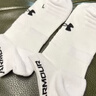 安德瑪（Under Armour）襪子【3雙】籃羽毛球運動(dòng)船襪男女跑步薄款防臭毛巾短棉襪 曬單實(shí)拍圖