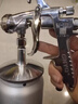 原裝巖崎W-101噴槍油漆噴搶 噴漆工具W-71家具汽車(chē)面漆氣動(dòng)噴漆槍 原裝W-101下壺1.5口徑 曬單實(shí)拍圖