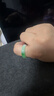 神翠鳥(niǎo)圣誕禮物翡翠戒指 男女士冰底飄陽(yáng)綠玉戒指 大拇指玉石指環(huán)玉扳指 內徑約18-19毫米 曬單實(shí)拍圖