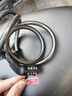 自行車(chē)鎖山地車(chē)電動(dòng)車(chē)鎖電瓶摩托車(chē)密碼鎖便攜式防盜門(mén)鎖加粗車(chē)鎖 四位密碼-100cm不可改密碼（細） 曬單實(shí)拍圖