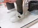 思加圖【李嘉格同款】2026新款補丁鞋小白鞋厚底增高板鞋EUW06AM6 月色米 38 曬單實(shí)拍圖