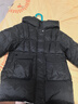 瑪米瑪卡（MOMOCO）兒童羽絨服女童冬季保暖外套韓版休閑口袋羽絨服 黑色 130 曬單實(shí)拍圖