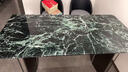 彼愛(ài)一生意式天然奢石長(cháng)方形家用餐桌輕奢極簡(jiǎn)大理石高端別墅餐桌椅組合 單桌【普拉達綠】 160cm *80cm*76cm 曬單實(shí)拍圖