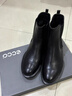 愛(ài)步（ECCO）靴子女 切爾西女靴女士女靴保暖粗跟百搭牛皮圓頭短靴 型塑266503 黑色26650301001 37 曬單實(shí)拍圖