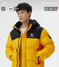 駱駝（CAMEL）【迪麗熱巴同款】羽神短款羽絨服熱反射升溫保暖加厚連帽面包服 幻影黑/香芒黃，男女，734CA6B605E L 曬單實(shí)拍圖