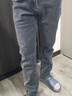 羅蒙（ROMON）牛仔褲男秋冬季商務(wù)褲子男士休閑褲直筒彈力長(cháng)褲男褲 曬單實(shí)拍圖