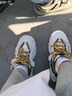 森馬男鞋春季新款透氣網(wǎng)面休閑運動(dòng)跑步厚底增高老爹鞋男士高幫潮鞋子 米粽 40 曬單實(shí)拍圖