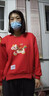 恒源祥2026馬年本命年衣服大紅色洋氣長(cháng)袖衛衣女秋冬高級別致圓領(lǐng)上衣 -圍巾馬-【紅色】 加絨 XL 建議115-130斤 曬單實(shí)拍圖