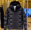 倉石一樹(shù)麥穗連帽羽絨服男外套冬季新款百搭休閑輕薄鴨絨保暖上衣 黑色 L 建議體重 120-140斤 曬單實(shí)拍圖