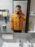 探路者（TOREAD）暴雪羽絨服男女款鵝絨戶(hù)外防寒秋冬加厚保暖外套 云杉橘 3XL 曬單實(shí)拍圖