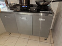 東晟志龍食品級304不銹鋼櫥柜廚房灶臺一體柜家用洗菜盆帶柜子一體免安裝 轉角柜80×80 曬單實(shí)拍圖