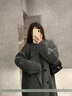 GARNUO黑灰色雙面羊毛大衣女中長(cháng)款2026秋冬新款韓系小個(gè)子加厚毛呢外套 深灰色 M 【111-130斤】 曬單實(shí)拍圖