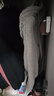 名創(chuàng  )優(yōu)品（MINISO）運動(dòng)衛褲男秋冬新款重磅直筒褲青少年簡(jiǎn)約寬松加絨長(cháng)褲 麻灰 XL  曬單實(shí)拍圖