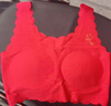 美詩(shī)安軒女童本命年無(wú)痕內衣少女文胸套裝發(fā)育期初高中生小背心內褲大紅 曬單實(shí)拍圖