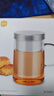 尚明（SAMADOYO）耐熱玻璃泡茶杯茶水分離不銹鋼過(guò)濾辦公茶杯帶蓋帶把透明水杯家用 透明500ml 曬單實(shí)拍圖
