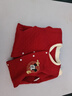 迪士尼（Disney）童裝秋冬新款兒童連體衣三層暖棉保暖家居爬服 紅色09 73cm 曬單實(shí)拍圖