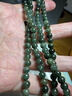 金玉蘭香天然翡翠散珠油青珠子玉石冰圓珠 曬單實(shí)拍圖