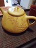 璽翰雅（ROYHOYE）宜興紫砂壺純手工刻繪梅花泡茶壺260cc原礦金黃段泥寒香石瓢壺 子冶石瓢手工刻繪梅花 260ml 曬單實(shí)拍圖