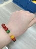 金石靈天然紅瑪瑙手串男女五路財神水晶手鏈本命年送男生女生生日禮物 曬單實(shí)拍圖