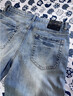 ANDSEEYOU品牌牛仔褲男士2025夏季新款淺色破洞薄款修身小腳彈力休閑男褲子 淺藍色 30 碼 2尺3 曬單實(shí)拍圖