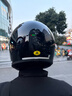 AVA王朝摩托車(chē)頭盔復古四季男女全盔國潮玻璃鋼機車(chē)碳纖維巡航冬季 熱賣(mài)色-玄魅黑-【拍1發(fā)4】 大-L碼【適合頭圍58-59cm】 曬單實(shí)拍圖