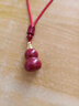 普陀山朱砂葫蘆小吊墜可打開(kāi)裝朱砂福祿項鏈鑰匙扣男女創(chuàng  )意禮物 吊墜款-咖啡繩(含朱砂粉） 曬單實(shí)拍圖