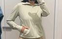 優(yōu)衣庫女裝AIRism高彈力防紫外線(xiàn)拉鏈連帽衫防曬UPF50+修身477049 50 淺綠色 M /160/84A 曬單實(shí)拍圖