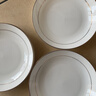 瓷秀源唐山骨瓷盤(pán)子菜盤(pán)家用餐具組合陶瓷簡(jiǎn)約深盤(pán)飯盤(pán)套裝金邊碟子餐盤(pán) 飯盤(pán)4個(gè)裝 8英寸 曬單實(shí)拍圖