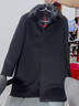 勁霸商務(wù)男裝水貂毛領(lǐng)內膽羊毛大衣2025冬季新款中年休閑保暖外套 黑色 M 170/48 曬單實(shí)拍圖