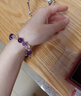 周大生【三八節禮物】S925銀紫水晶手串女款水晶珍珠手鏈串珠搭配送女友 紫水晶手串 曬單實(shí)拍圖