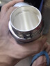 亞利頓銀杯子足銀 云南雪花銀水杯足銀內膽保溫杯食用熟銀茶杯女士 雅致銀-中號【足銀999 配檢測證書(shū)】 曬單實(shí)拍圖