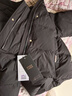 雅鹿羽絨服女冬季通勤百搭加厚面包服撞色立領(lǐng)保暖休閑小個(gè)子甜美外套 黑色 L 推薦110-130斤 曬單實(shí)拍圖