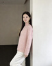 紅蜻蜓針織衫女半高領(lǐng)加厚毛衣女2025年冬季新款女裝長(cháng)袖打底衫上衣女士 花粉色 均碼 （80-130斤） 曬單實(shí)拍圖