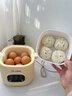 小南瓜蒸蛋器家用自動(dòng)斷電2025款蒸煮一體機早餐定時(shí)預約小型1-2人單雙層煮蛋神器防干燒多功能煮蛋器 雙層 奶黃|智能可預約蒸籠款 曬單實(shí)拍圖