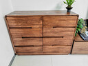 木源同全實(shí)木胡桃木斗柜現代簡(jiǎn)約五斗柜家用客廳臥室床尾收納邊柜靠墻柜 【八斗柜】長(cháng)120寬40高90cm 整裝發(fā)貨  收貨即用【全胡桃木】 曬單實(shí)拍圖