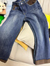雪茜曼寬邊九分牛仔褲女小個(gè)子冬季加絨新款寬松顯瘦直筒褲子 曬單實(shí)拍圖