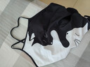 黑白小貓可愛(ài)連體三角競速游泳衣女細肩帶專(zhuān)業(yè)運動(dòng)游泳館雙層胸墊 黑白貓 XL 曬單實(shí)拍圖