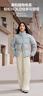 波司登（BOSIDENG）25新款羽絨服女短款通勤時(shí)尚休閑立領(lǐng)冬季百搭保暖外套B250245288 【趨勢推薦】天藍愛(ài)心印花9W38 S 160/84A 體重約100-110斤 曬單實(shí)拍圖