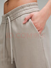lululemon丨Loungeful 女士超寬松款高腰中長(cháng)運動(dòng)褲 LW6CI7S 河石色 XS /4 曬單實(shí)拍圖