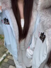棉致加絨加厚可愛(ài)豹紋耳朵毛領(lǐng)夾克棉服女冬季保暖寬松羽棉襖絨服外套 F69藍色【高品質(zhì)】 M 100-120斤 曬單實(shí)拍圖