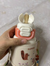 蘇泊爾（SUPOR）兒童保溫杯水杯寶寶學(xué)飲杯吸管杯嬰兒保溫杯316L兒童水壺外出 杯套款·粉柚  一蓋雙飲 500ml 曬單實(shí)拍圖
