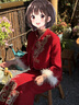 泰勒馬丁新娘秀禾服中式婚紗禮服敬酒服旗袍冬季秀和服結婚服 D014僅女裝 S 曬單實(shí)拍圖