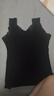 浪莎（LangSha）莫代爾蕾絲v領(lǐng)吊帶背心女春夏大碼胖mm外穿內搭修身打底無(wú)袖上衣 黑色 XL (120-140斤) 曬單實(shí)拍圖