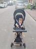飛鴿高景觀(guān)嬰兒推車(chē)0-6歲用折疊可坐可躺遛娃車(chē)帶減震雙向遛娃神器 卡其色【六重減震|加高防護|一鍵折疊 】 曬單實(shí)拍圖