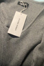 UR秋季新款女裝假兩件金屬紐扣長(cháng)袖針織衫UWG950209+ 中灰花灰 XL 曬單實(shí)拍圖