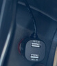 梅薩斯 行車(chē)記錄儀電源線(xiàn) 雙USB接口車(chē)充多功能GPS點(diǎn)煙器插頭轉換連接線(xiàn) 【數顯閃充版】MINI左彎頭3.5米 曬單實(shí)拍圖