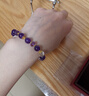 周大生【三八節禮物】S925銀紫水晶手串女款水晶珍珠手鏈串珠搭配送女友 紫水晶手串 曬單實(shí)拍圖