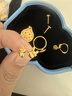 周六福（ZLF）新年禮物  黃金耳釘女足金999星星閃爍耳線(xiàn) 計價(jià) 1.90g 曬單實(shí)拍圖